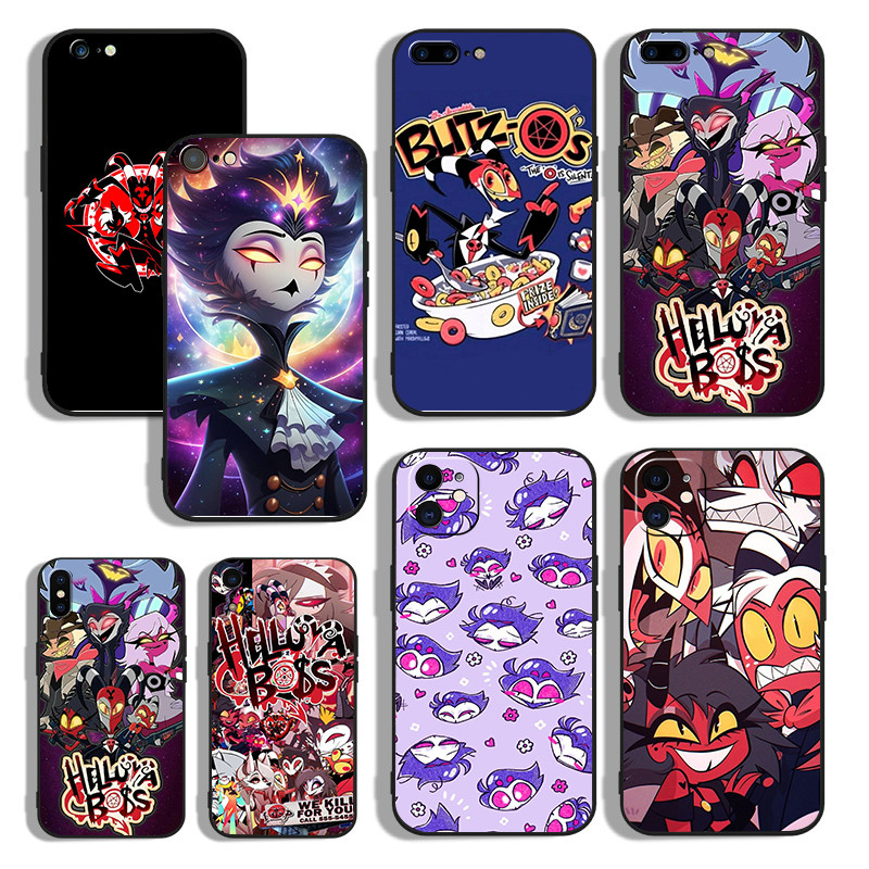 เคสโทรศัพท์สีดําแบบนุ่มสําหรับ 
 OPPO Reno 6 Lite 7z 8z 8T 12 11F 12F 12FS 33TM Helluva Boss ปลอก An