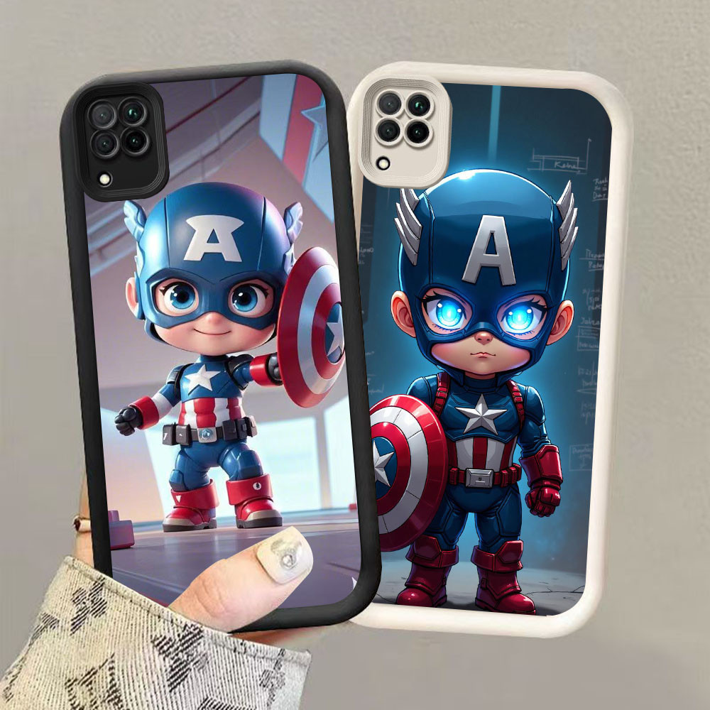 YZ-3 ปลอกกันกระแทกกัปตันอเมริกาสําหรับ Samsung A12 A22 5G