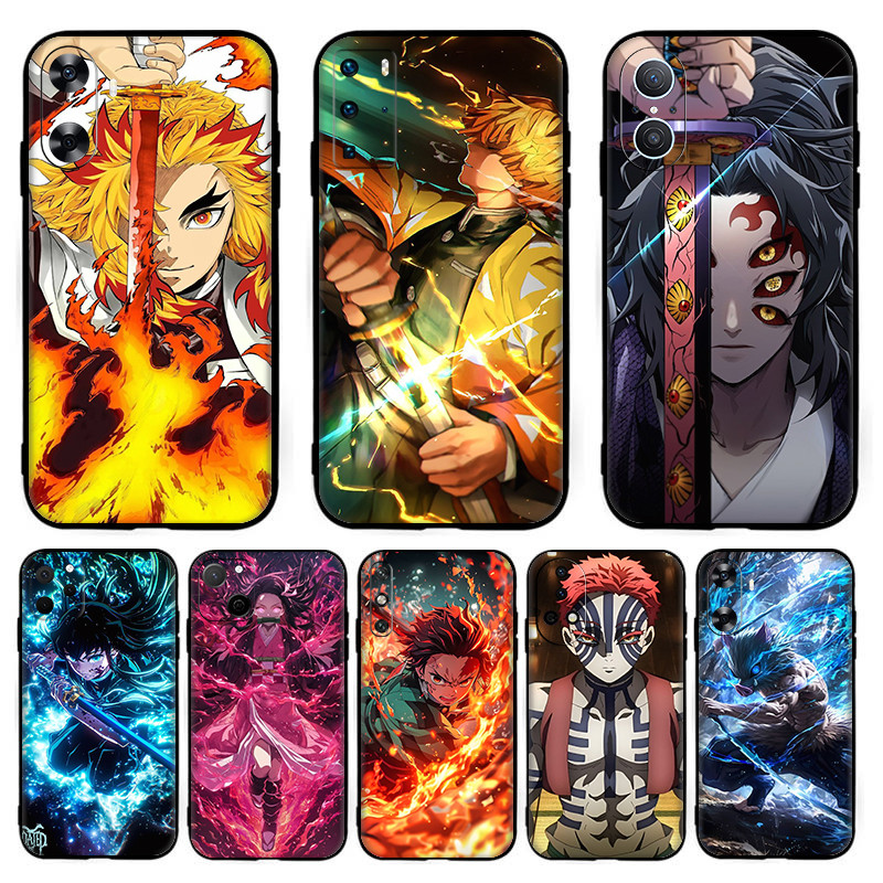 Cool Anime Demon Slayer สําหรับ Huawei Nova 2i 2 Lite 3 3i 4E 5i 5T 7 10 SE 8i Y61 TPU นุ่มสีดําโทรศ