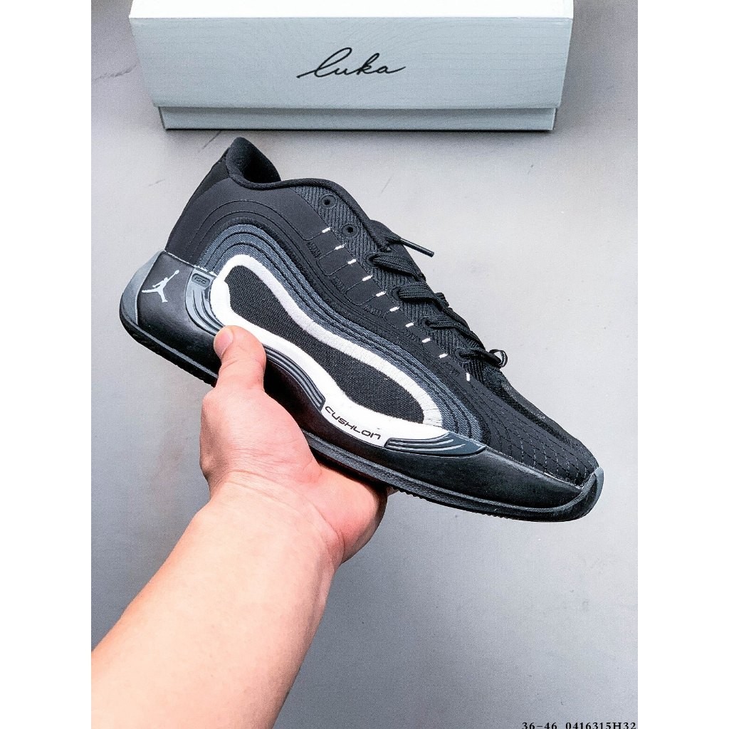 ♞,♘,♙2025 ใหม่ AJ Air Jordan Luka 4 PF Luka Global Game/Black กีฬารองเท้าบาสเก็ตบอล GFD