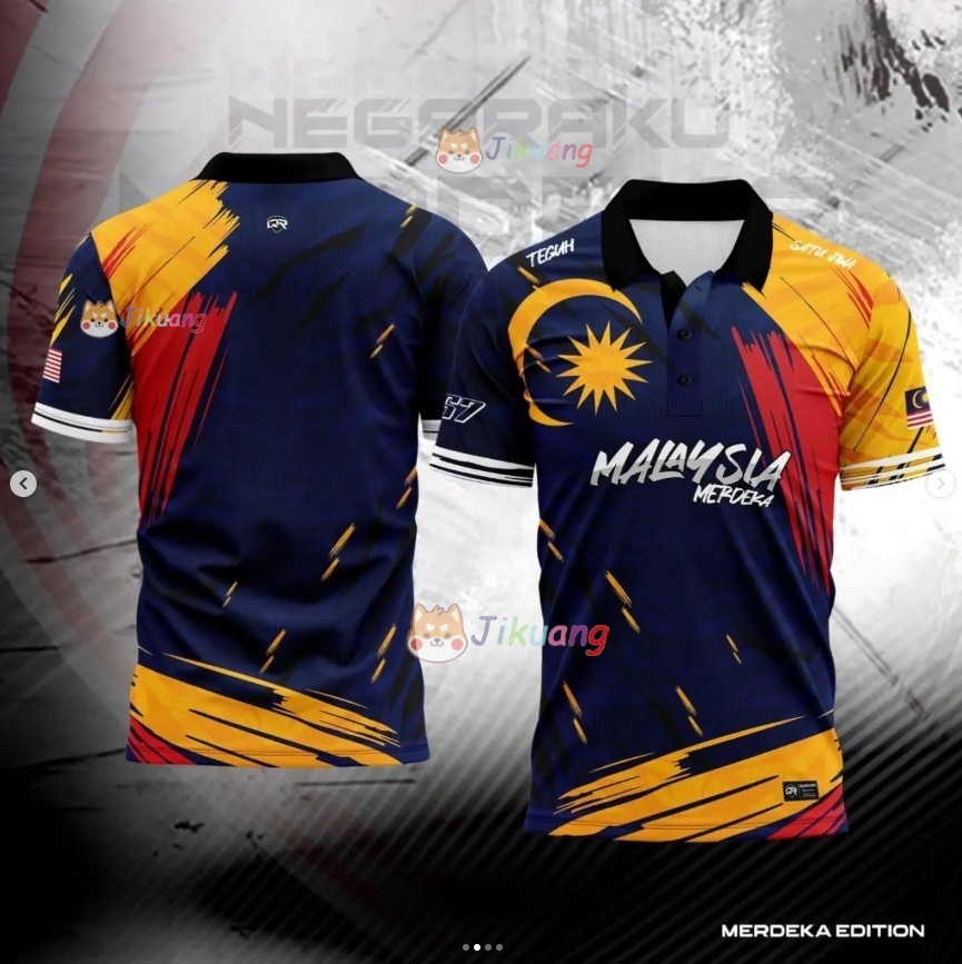 1957 Independence Day Jersey 2025 Lelaki Perempuan Retro Jersey ขนาดใหญ่ Streetwear 68th Baju Merdek