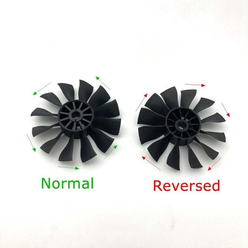 LY 50Mm EDF Propeller Duct Fan 12-Blades Normal And Reverse Good For RC Twin 50Mm EDF RC Jet Airpla