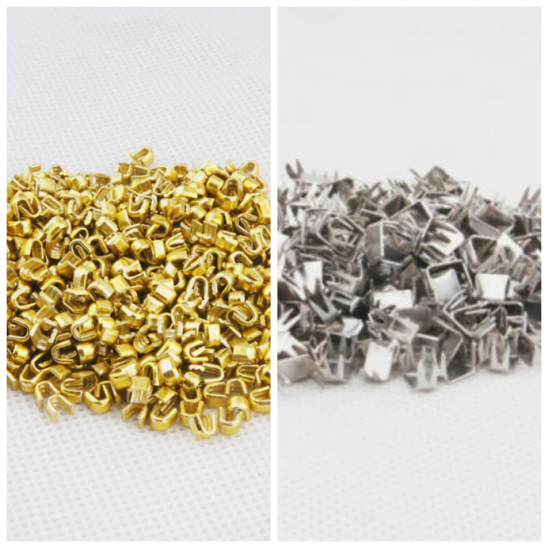 Zipper Top & Bottom Repair Kit – 50 Pcs Zipper Stopper Set (Silver/Golds) #3 #5