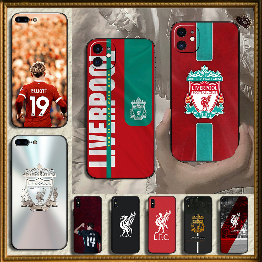 เคสโทรศัพท์แบบนุ่มสําหรับ iPhone 5 5S 6 6S 7 8 Plus 03GG เคส Liverpool FC สีขาว