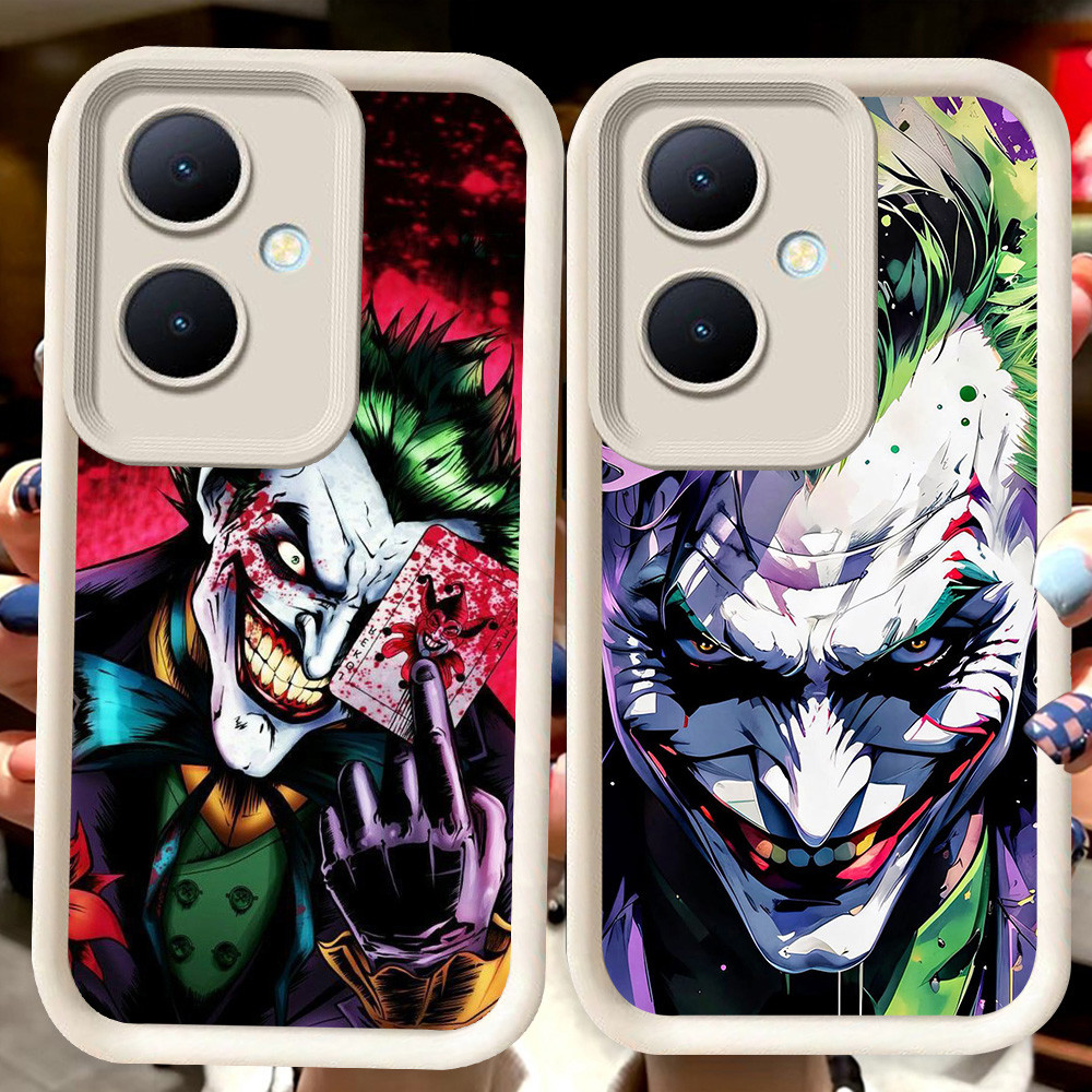 H54 DC Joker ปลอกสีขาวสําหรับ OPPO Reno 10 11 8T 11F 13F Pro 5G