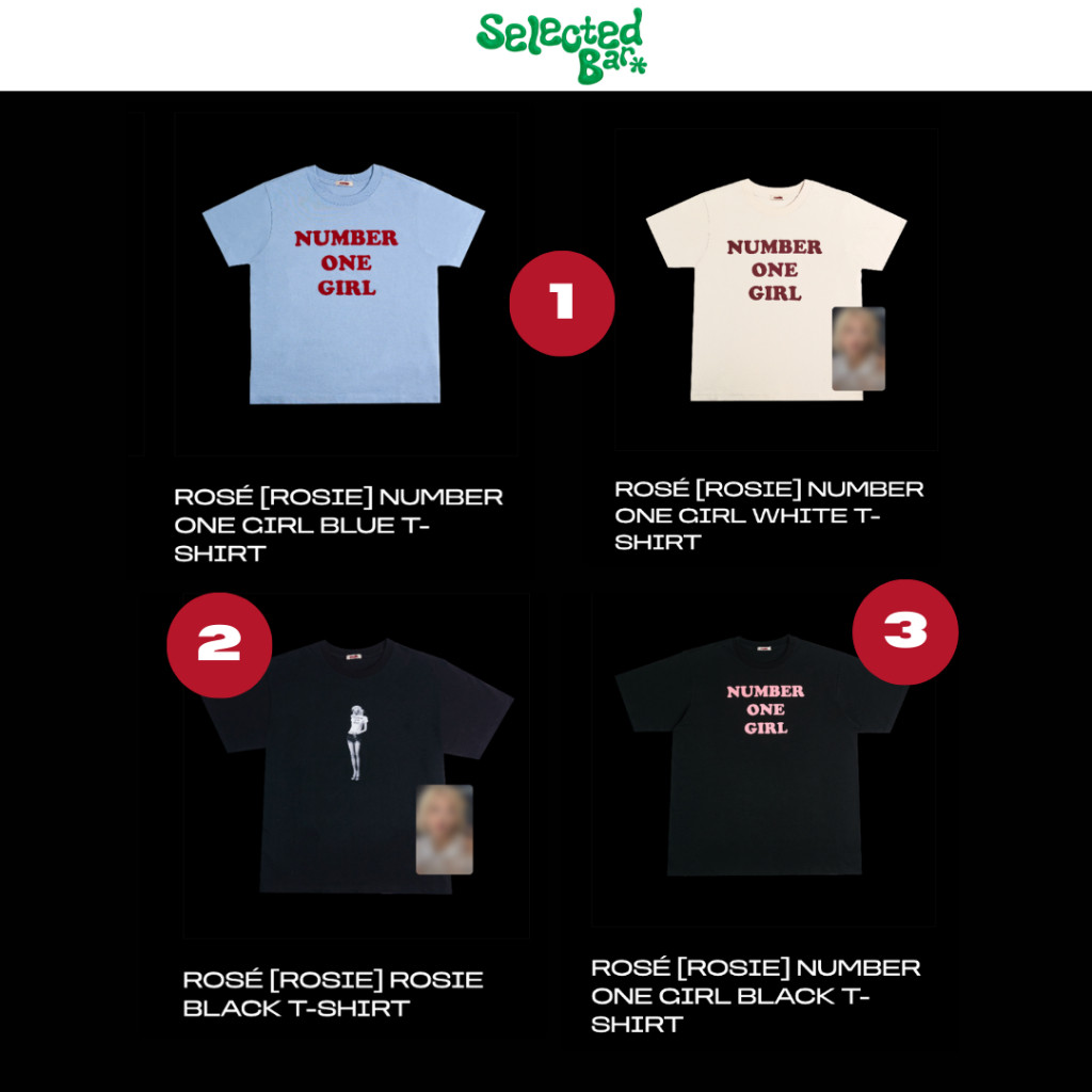 ♞,♘,♙[พรีออเดอร์][ของแท้กดเองจากshop]เสื้อยืด MD ROSE: ROSIE number one girl t-shirt / black t-shir