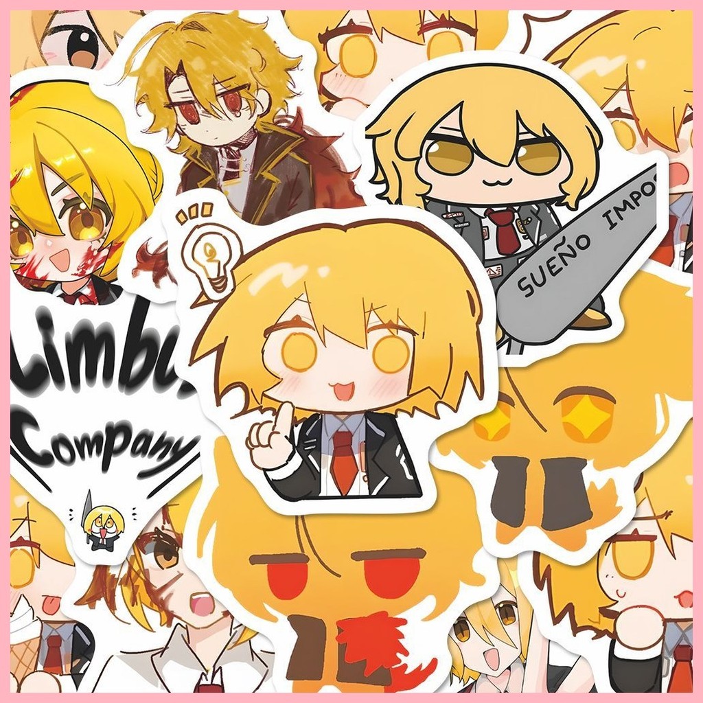 [GUYN] สติ๊กเกอร์ Limbus Sticker (52 แผ่น) Don Quixote Don Quixote Emotoon Pack Sticker ใหม่น่ารักการ์ตูน ins สติ๊กเกอร์บัญชีมือรถบัสชายแดนสองมิติ