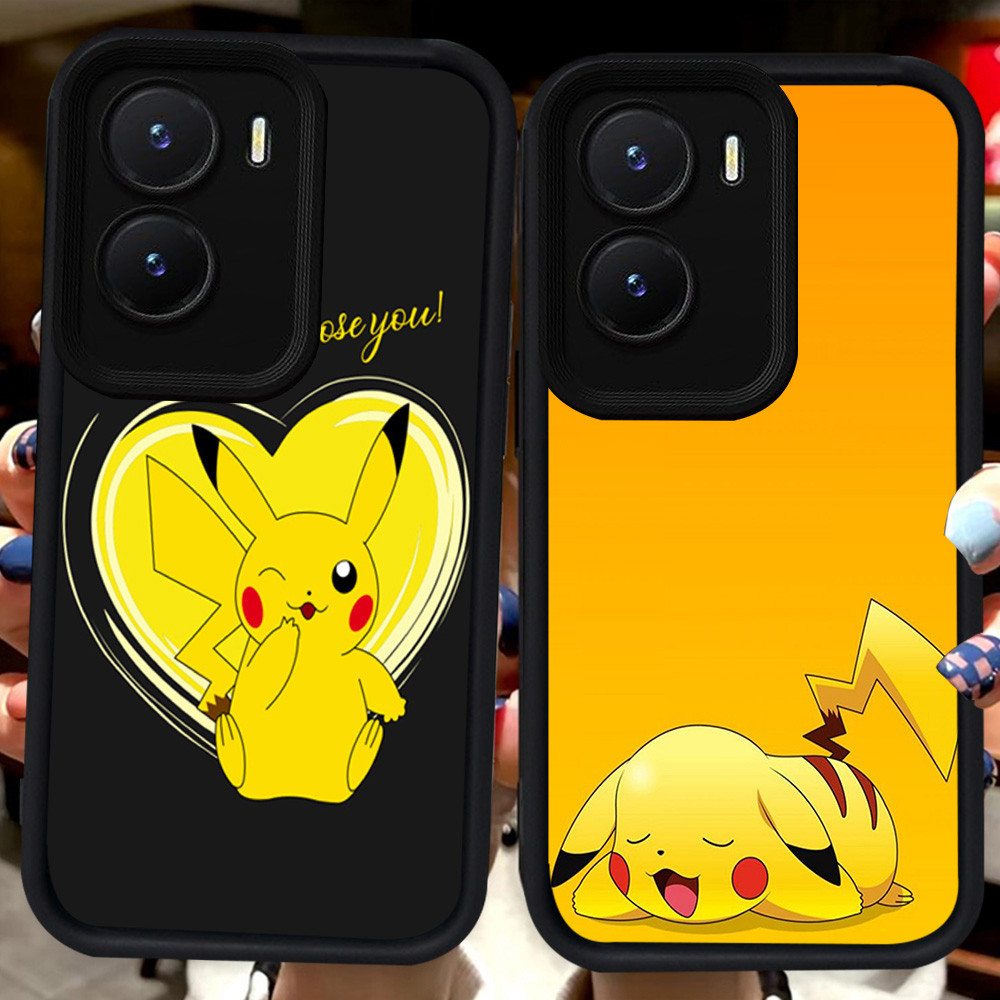 ปลอกสีดําสําหรับ VIVO Y15a Y75 Y55 Y35 Y56 iQOO 13 Z10 T4 Z9X Z9 Y22s Y16 Y15s Y22 Y01 5G Y01A H124 