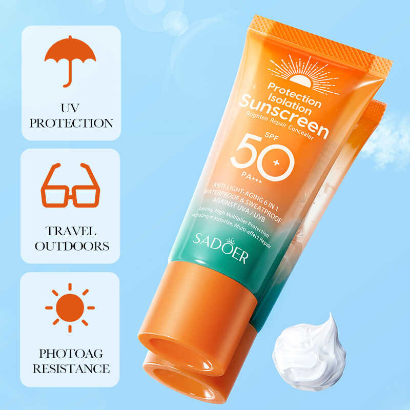 ▥ ครีมกันแดด 50 กรัม SADOER Isolated Sun Repair ครีมกันแดดป้องกัน