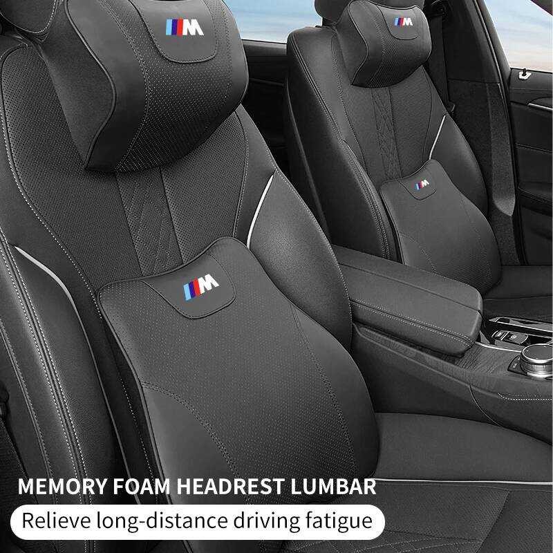 ▥ รถ Headrest คอเอวเอวเบาะรถที่นั่งคอ Protector หมอนสําหรับ X3 G01 X5 G05 F10 F30 6Gt G32 G20 G