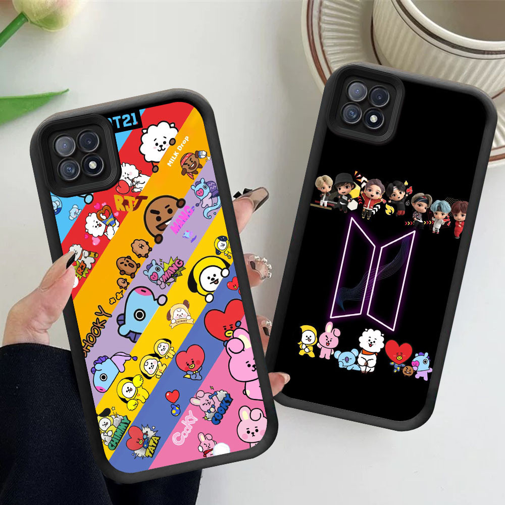 YB-5 BTS ปลอกกันกระแทกสําหรับ OPPO A93 A16E A16K F17 Reno 4F Realme C20A C11 C20 Pro