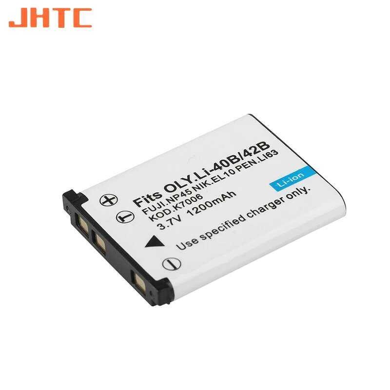 ▥ 1200Mah Li-40B Li40b Li42bชาร์จแบตเตอรี่กล้องสำหรับolympus Li-42B Pentax D-Li63 Fuji Np-45 Ni