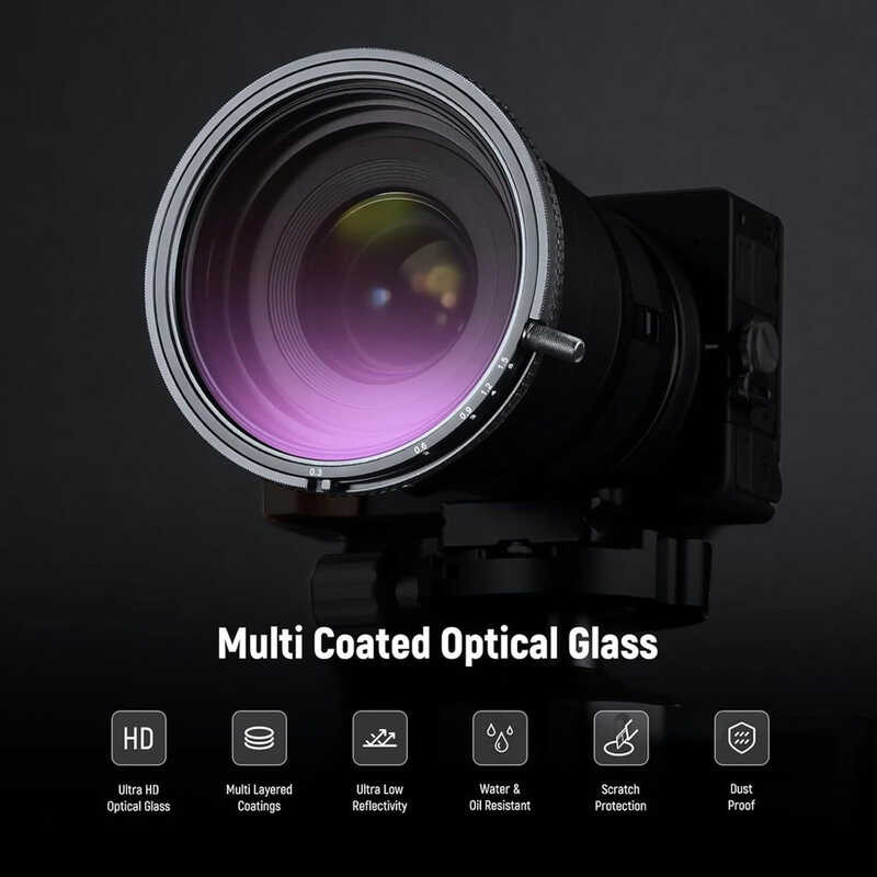 ▣ NEEWER 67Mm 2 In 1 True Color Variable Nd2-Nd32 & CPL HD Optical Glass ND Filter