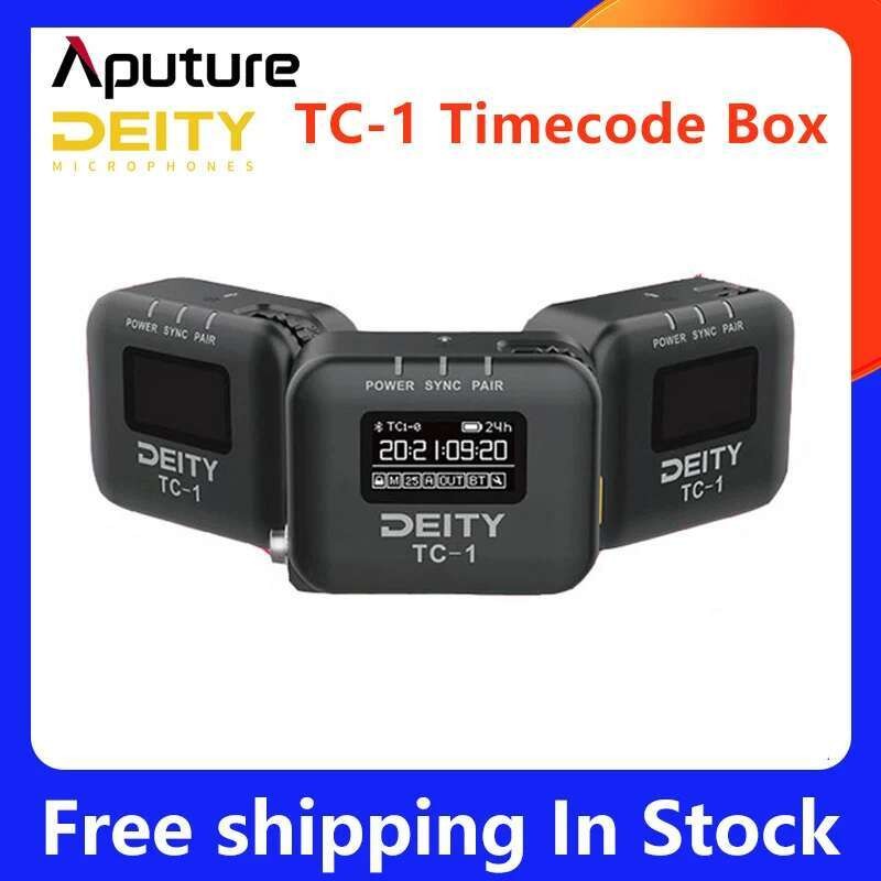 ขายร้อน Apture DEITY TC-1 ไร้สาย Timecode กล่องเครื่องกําเนิดไฟฟ้าไมโครโฟน Time Coder สนับสนุน APP ค