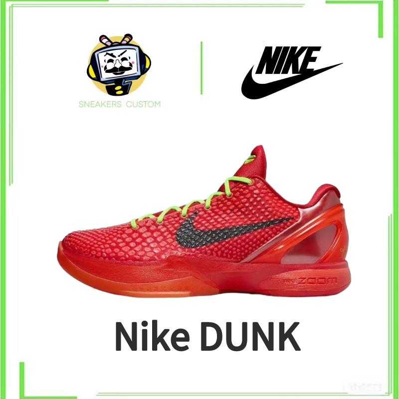 ♞,♘Nike Kobe 6 Protro "Reverse" Reverse Green Hornet ดูดซับแรงกระแทก กันลื่น ทนต่อการสึกหรอ รองเท้า