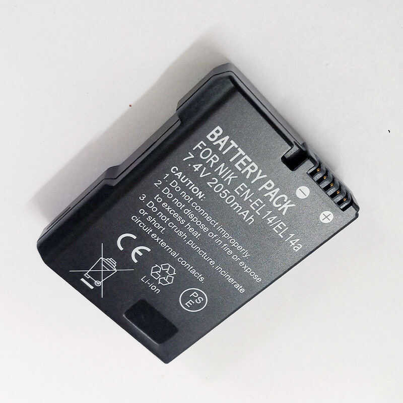 ❃ En-El14 แบตเตอรี่สำหรับ Nikon D3100 D3300 D5500 P7000 P7100 P7700 ❃
