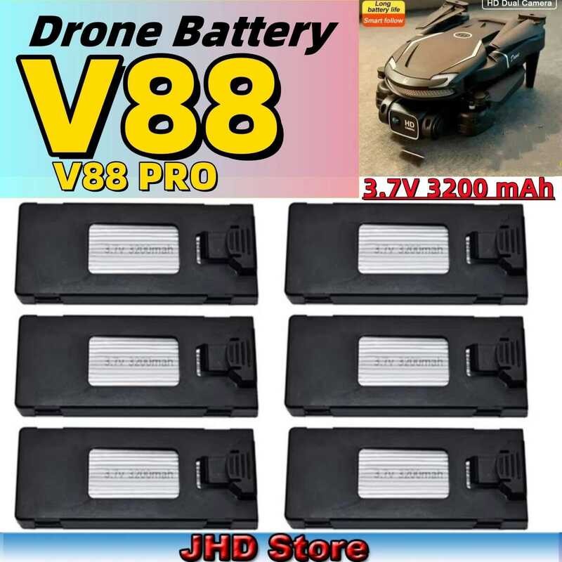 ❃ JHD 3.7V 3200Mah Lipo สํารอง V88 แบตเตอรี่สําหรับ V88/P15 MINI Drone แบตเตอรี่ RC อะไหล่ ❃