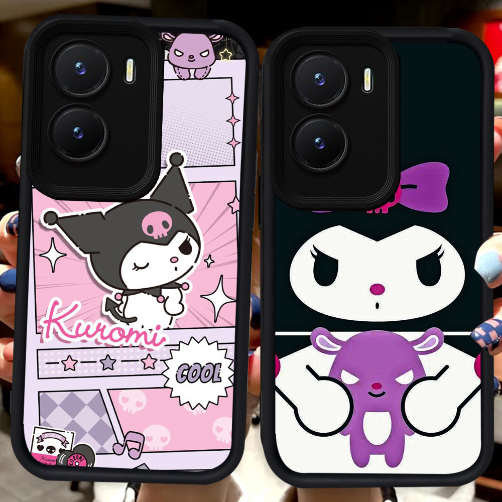 ปลอกสีดําสําหรับ VIVO Y15a Y75 Y55 Y35 Y56 iQOO 13 Z10 T4 Z9X Z9 Y22s Y16 Y15s Y22 Y01 5G Y01A H74 K