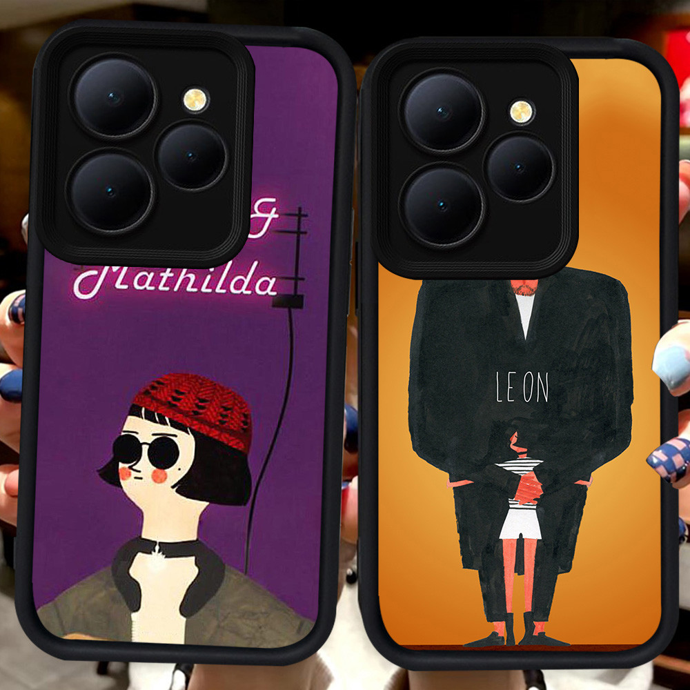 ปลอกสีดําสําหรับ Tecno POP Spark GO1S 9 7 8 20 Pova 5 4 GO GO1 6 Pro Camon 12 GO2 40 30C Plus 5G H11