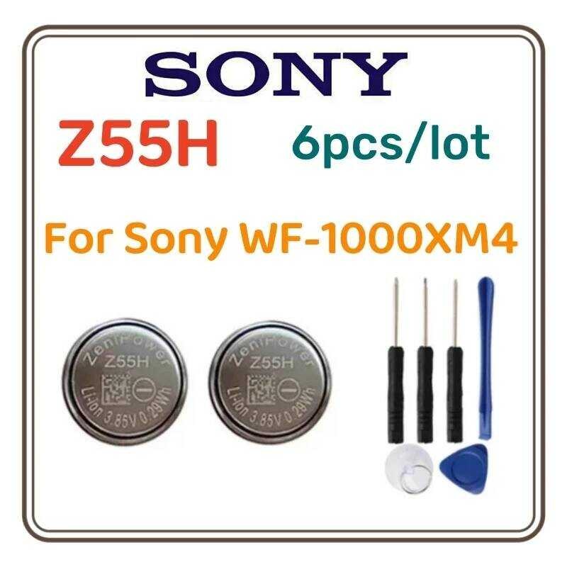 ▥ 6 ชิ้น/ล็อตแบตเตอรี่เดิมใหม่ เปลี่ยน Cp1254 1254 สําหรับ Sony Wf-1000Xm4 Xm4 ชุดหูฟังบลูทูธแบ