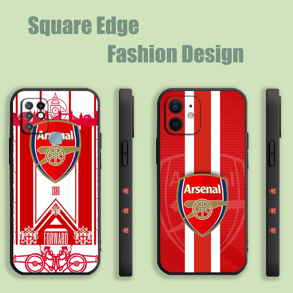 ปลอกสําหรับ OPPO A77 A77S A93 Reno 7 4F 4 Lite R17 Pro Arsenal Football Club โลโก้ XTF03 เคสโทรศัพท์