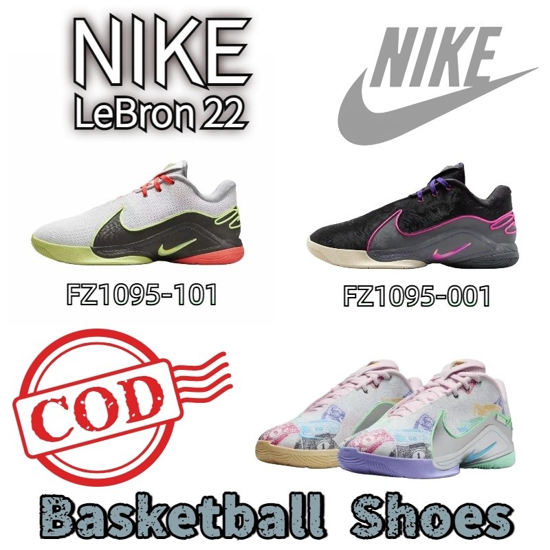 ♞,♘,♙【100% แท้ รองเท้าบาส】NIKE LeBron 22 รองเท้าบาสเกตบอล white FZ1095-101 GFD