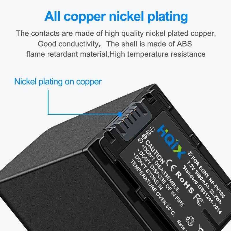 ❃ HQIX  สำหรับ Sony Fdr-Ax30 Axp35 Ax40 Ax45 Ax100e Ax700 Axp55 Ax60 Hxr-Nx80 Pxw-Z90 Dev-50 30ก ❃