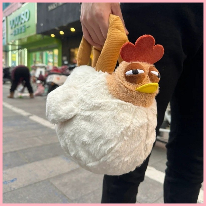 25 Commuter Gugu Chicken ตุ๊กตาไหล่เดียวของเล่นตุ๊กตา Crossbody Claw Machine ผู้ผลิตตุ๊กตา