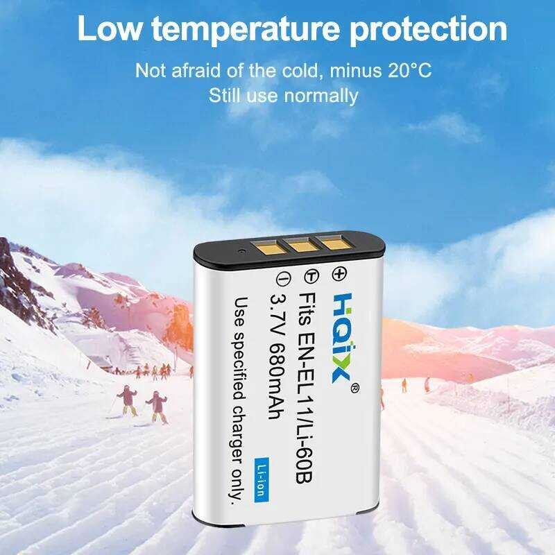 ❃ HQIX สำหรับ Nikon Coolpix S01 S02 S550 S560กล้อง En-El11 Charger แบตเตอรี่ ❃