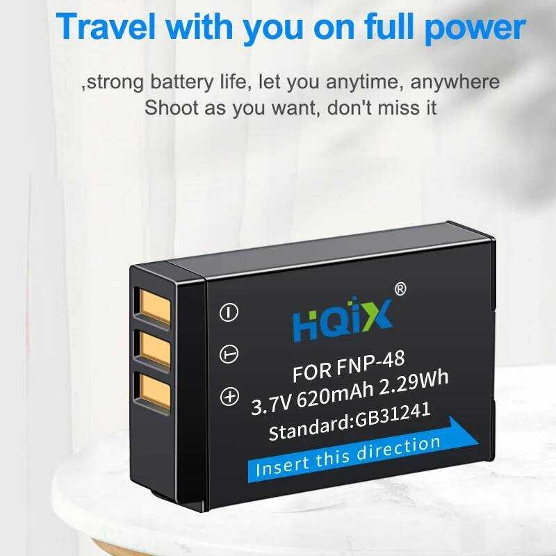 ▥ HQIX สําหรับ Fujifilm Xq1 Xq2 X-01 X-02 กล้อง Np-48 Charger แบตเตอรี่