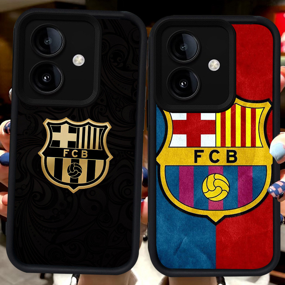 ปลอกสีดําสําหรับ OPPO A3 A3X A79 A5 A5X A5I Pro 5G 2025 H48 FC Barcelona