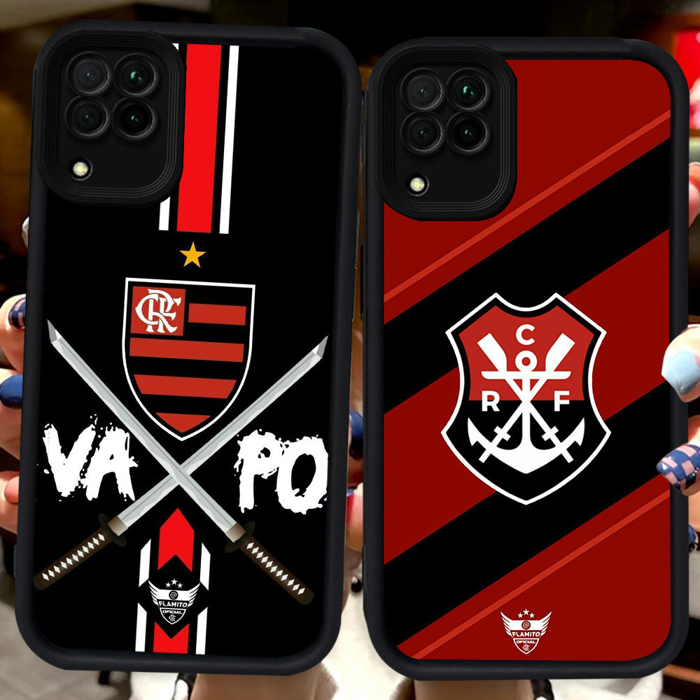ปลอกสีดําสําหรับ Samsung A04 A05 A06 J7 J2 Prime F04 A22 A12 A04E M04 Pro 5G H79 Flamengo Club