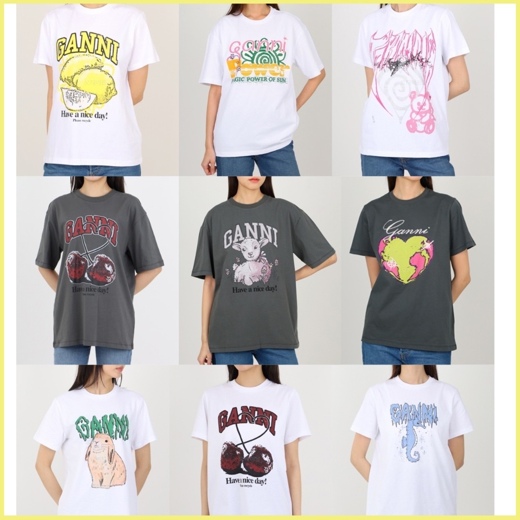 ♞,♘,Ganni T-Shirt  - preorderoppa qw WHF