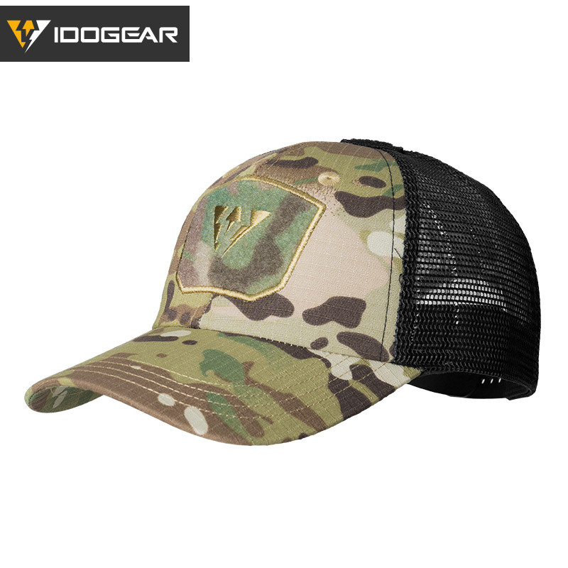 IDOGEAR หมวกยุทธวิธี B1 เบสบอลหมวกตาข่ายระบายอากาศฤดูร้อนกลางแจ้งกีฬาบังแดดยุทธวิธี Headwear 3621