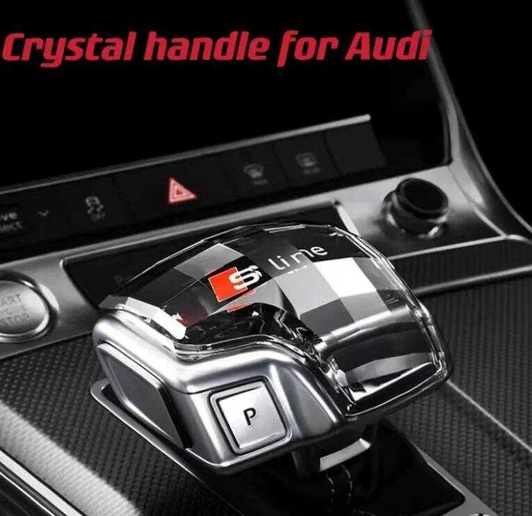 ▥ 1 ชิ้น Audi Q7 A6 Q8 Sq5 A5 A4 S4 Rs5 Rs6 A7 Sq8 2016-2024 คริสตัลเกียร์ Shift Knob Cover สํา