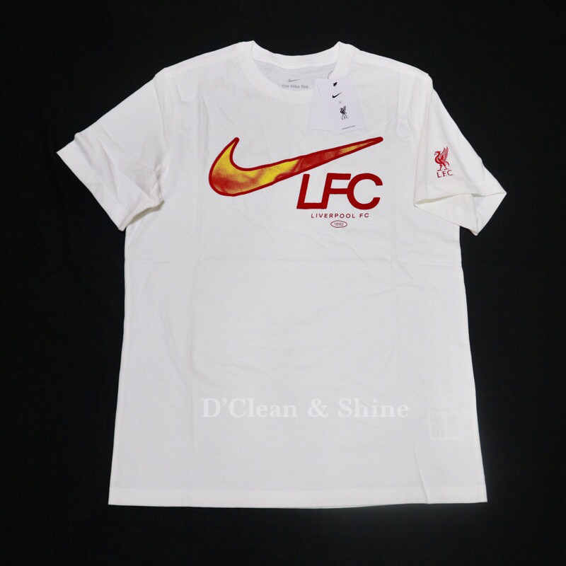 ♞,♘,,เสื้อยืด Nike Liverpool The Nike Tee LFC - สีขาว FV8557-100 bb YRJ