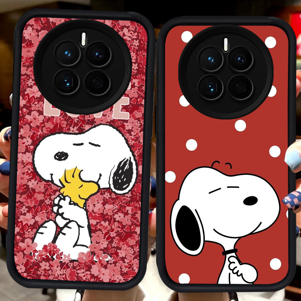 ปลอกสีดําสําหรับ Realme Narzo N65 13 12 Lite Pro 12X 70 Plus 5G H87 Snoopy