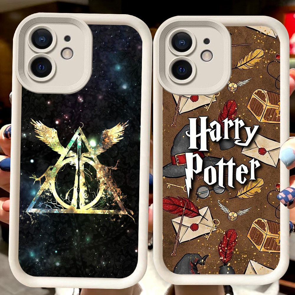 H3 H-Harry-Potter เคสสีขาวสําหรับ iPhone XS 12 Mini X 15 11 XR Pro Max