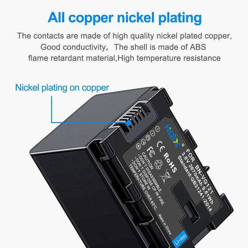 ▥ HQIX สําหรับ JVC Gz-Hm30 Hm50 Hm300 Hm320 Hm330 Hm545 Hm450 Hm550 Hm570 Hm650 Hm670 Hm855 Hm8