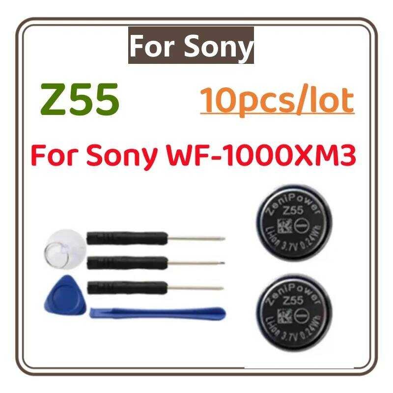 ❃ 10  ชิ้น/ล็อต Zenipower Z55 1254 เปลี่ยน Cp1254 แบตเตอรี่ 3.7V สําหรับ Sony Wi-Sp600n Wf-Sp700 ❃