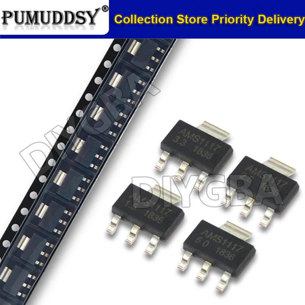1reel 2500PCS AMS1117 AMS1117-3.3V AMS1117-ADJ AMS1117-1.8V AMS1117-1.2V AMS1117-2.5V AMS112.5V AMS1