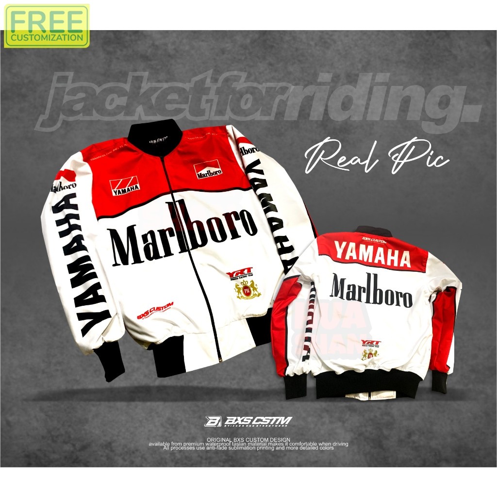 Yamaha VINTAGE TEAM WATERPROOF เสื้อแจ็คเก็ตมอเตอร์ไซค์ระดับพรีเมียม