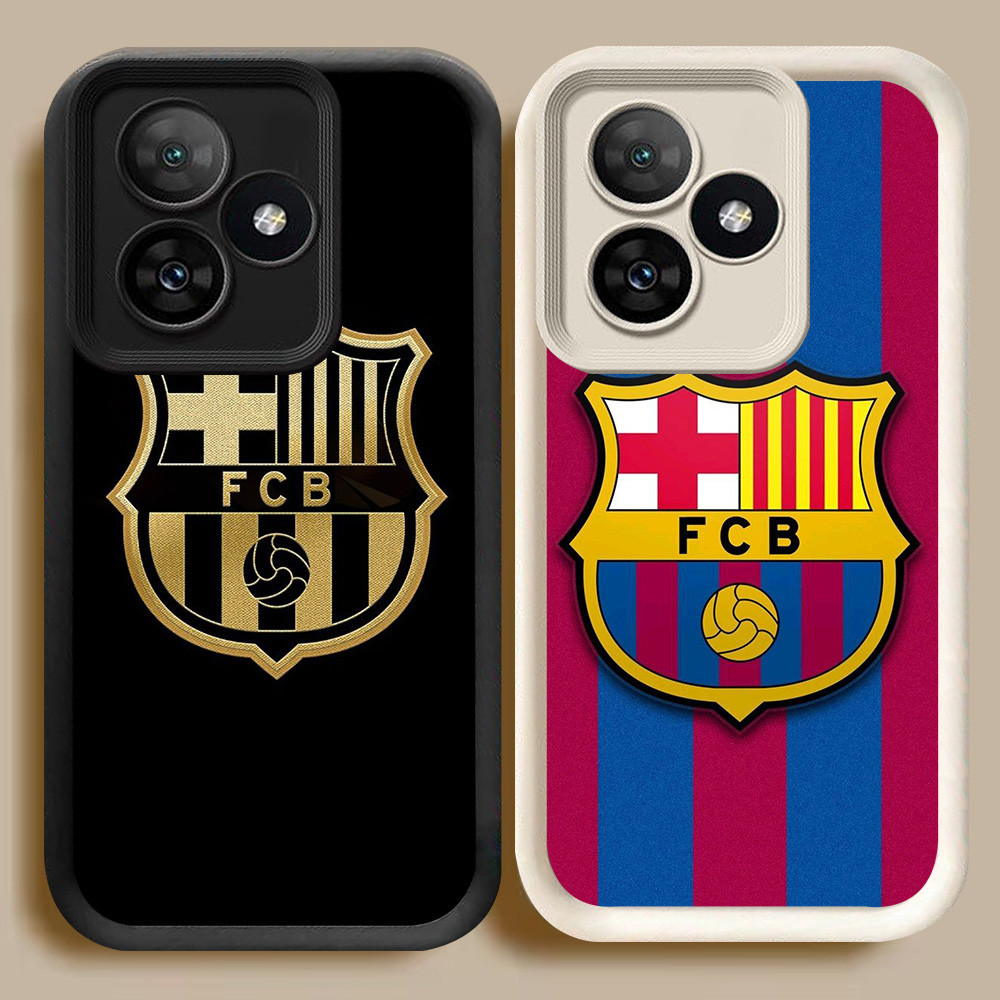 BI79 FC-Bacelona Casing สําหรับ Realme C51 Note 50 60 C61 C53 สีขาวสีดํา