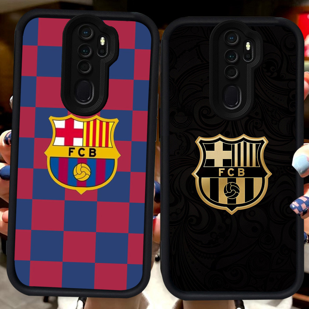 ปลอกสีดําสําหรับ OPPO Reno 2Z A39 A37 A83 F11 2F A9 A5 2020 Pro H48 FC Barcelona