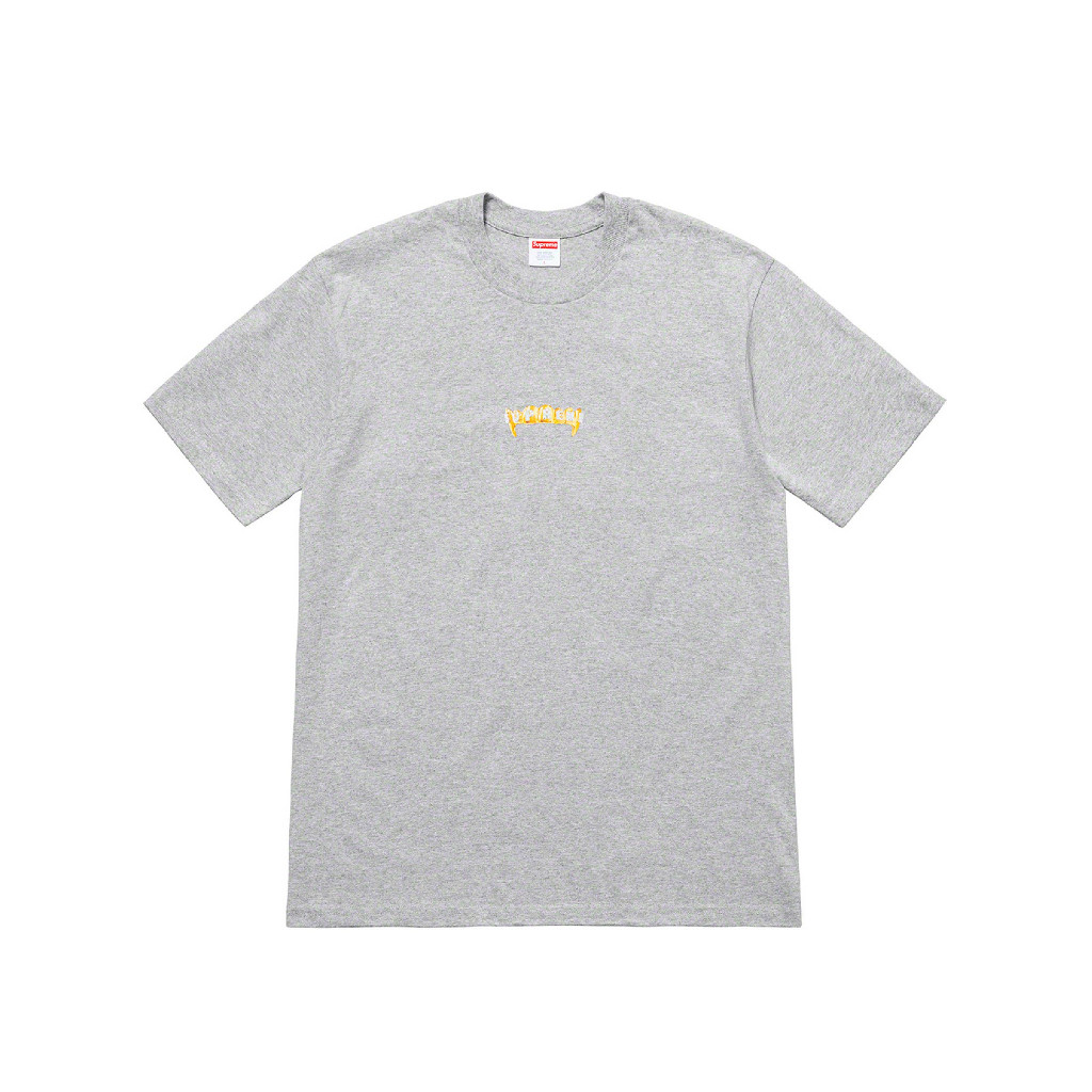 ♞,♘Supreme Fonts Tee (HEATHER GREY) JHG