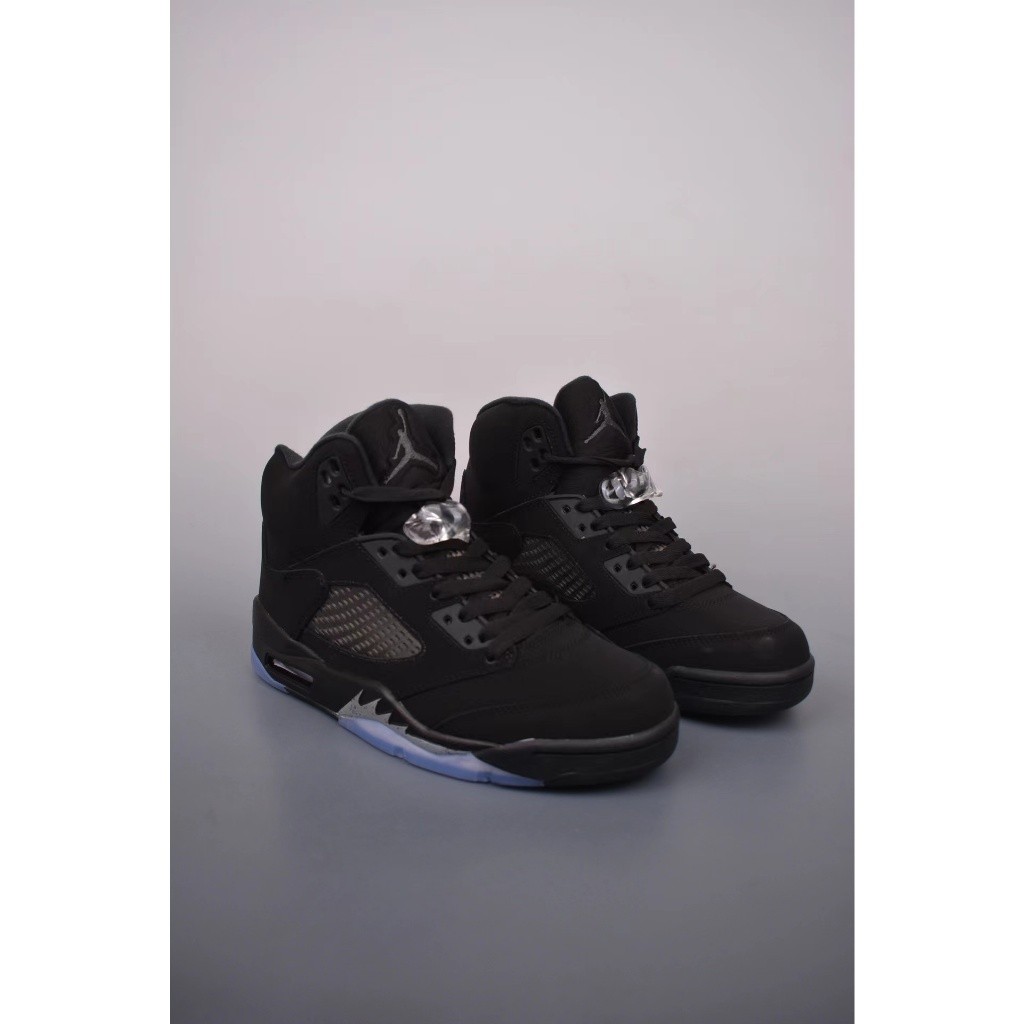 ♞,♘,♙Air Jordan 5 Retro Black Cat แมวดำสลัก AGD