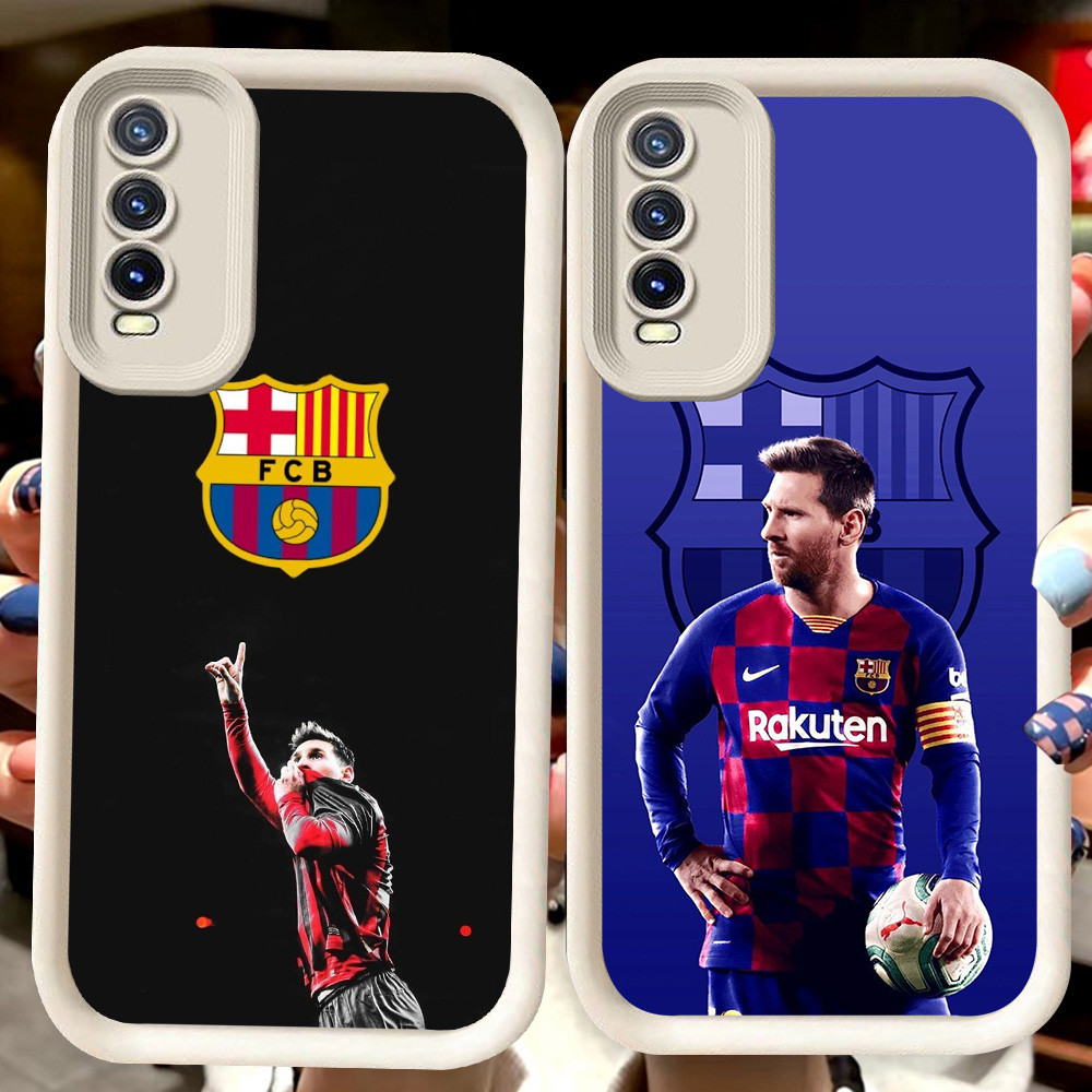 H32 Barcelona Messi ปลอกสีขาวสําหรับ VIVO V15 V17 V19 Neo Y11s Y66 Y12s S1 Pro Y20 Y20s Y20i Y83 Y40