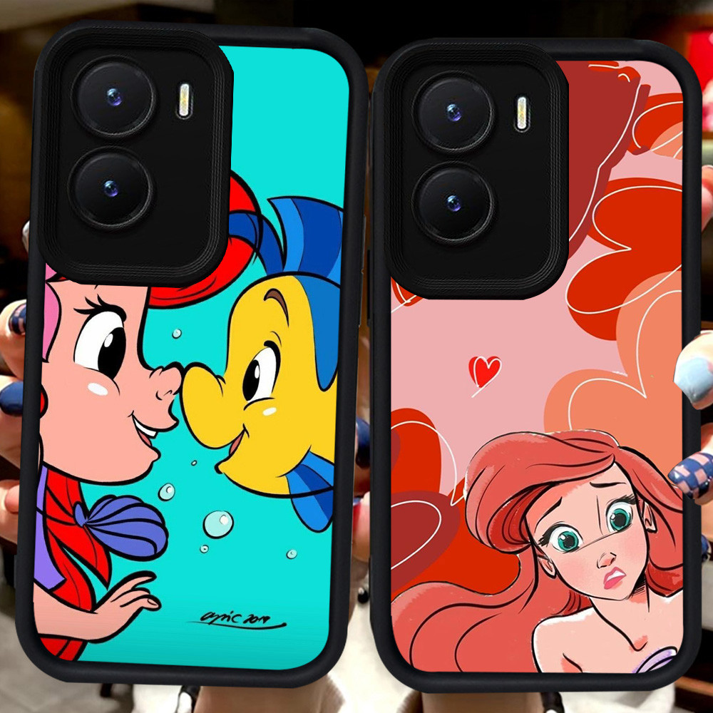 ปลอกสีดําสําหรับ VIVO Y15a Y75 Y55 Y35 Y56 iQOO 13 Z10 T4 Z9X Z9 Y22s Y16 Y15s Y22 Y01 5G Y01A H68 A