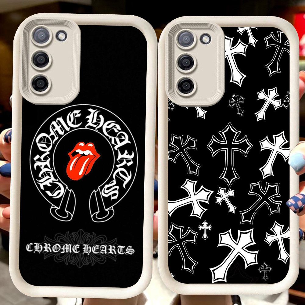 H115 Chrome H-Hearts สีขาวสําหรับ Samsung M02S J6 A03S A51 A02S M02 A03 Core J4 Plus F02S A02 A31 A7