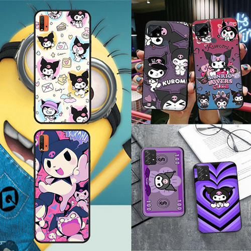 นุ่มสีดํา Redmi 5 5A 5 Plus 6 6A 6 Pro 7 7A K60 K70 K70E Kuromi2 เคสโทรศัพท์